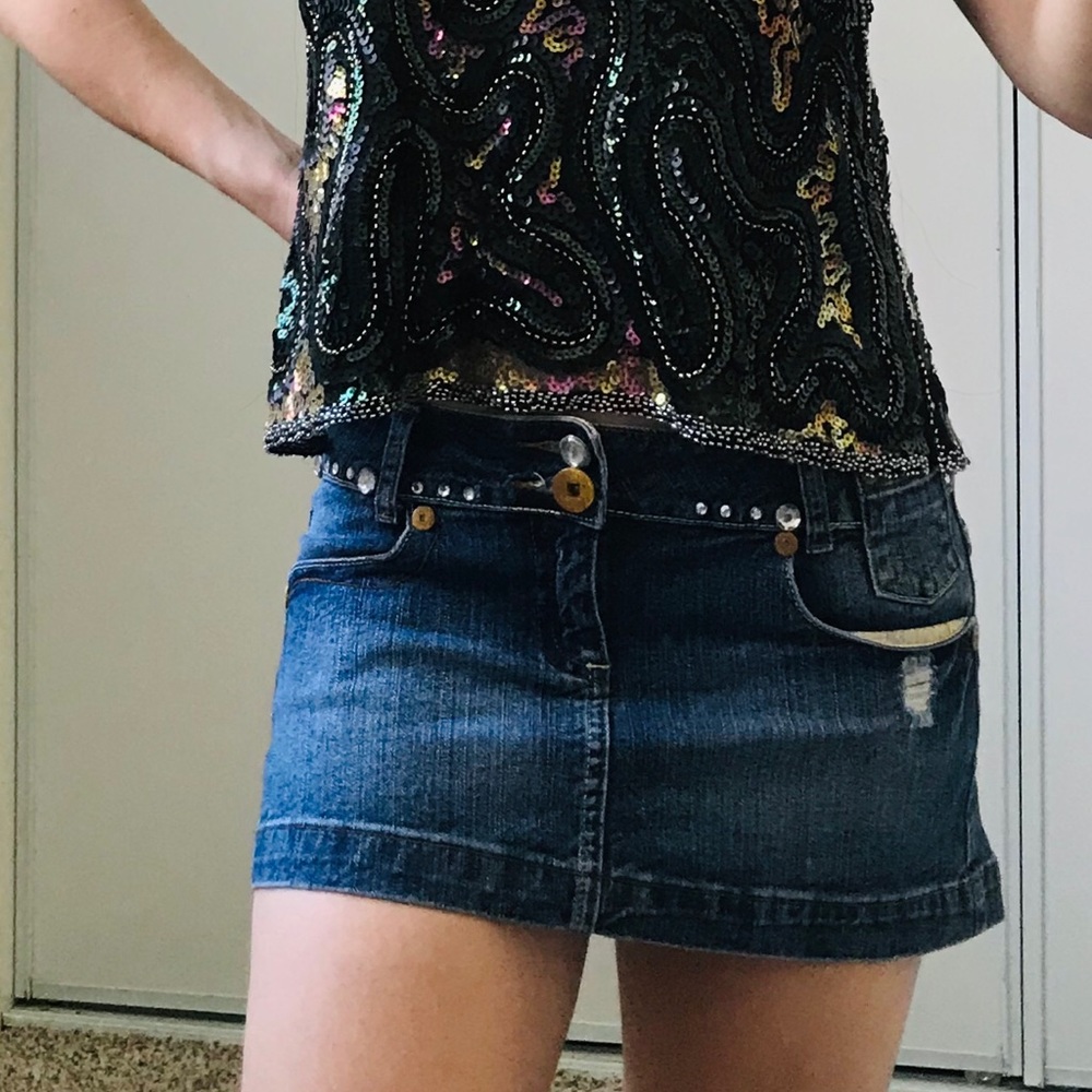 Mini jeans skirt